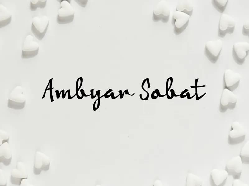 a Ambyar Sobat