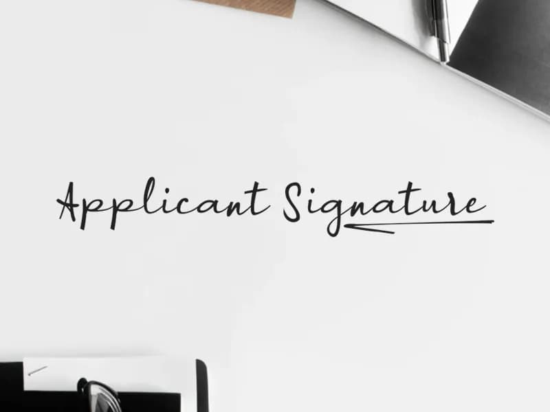 a Applicant Signature