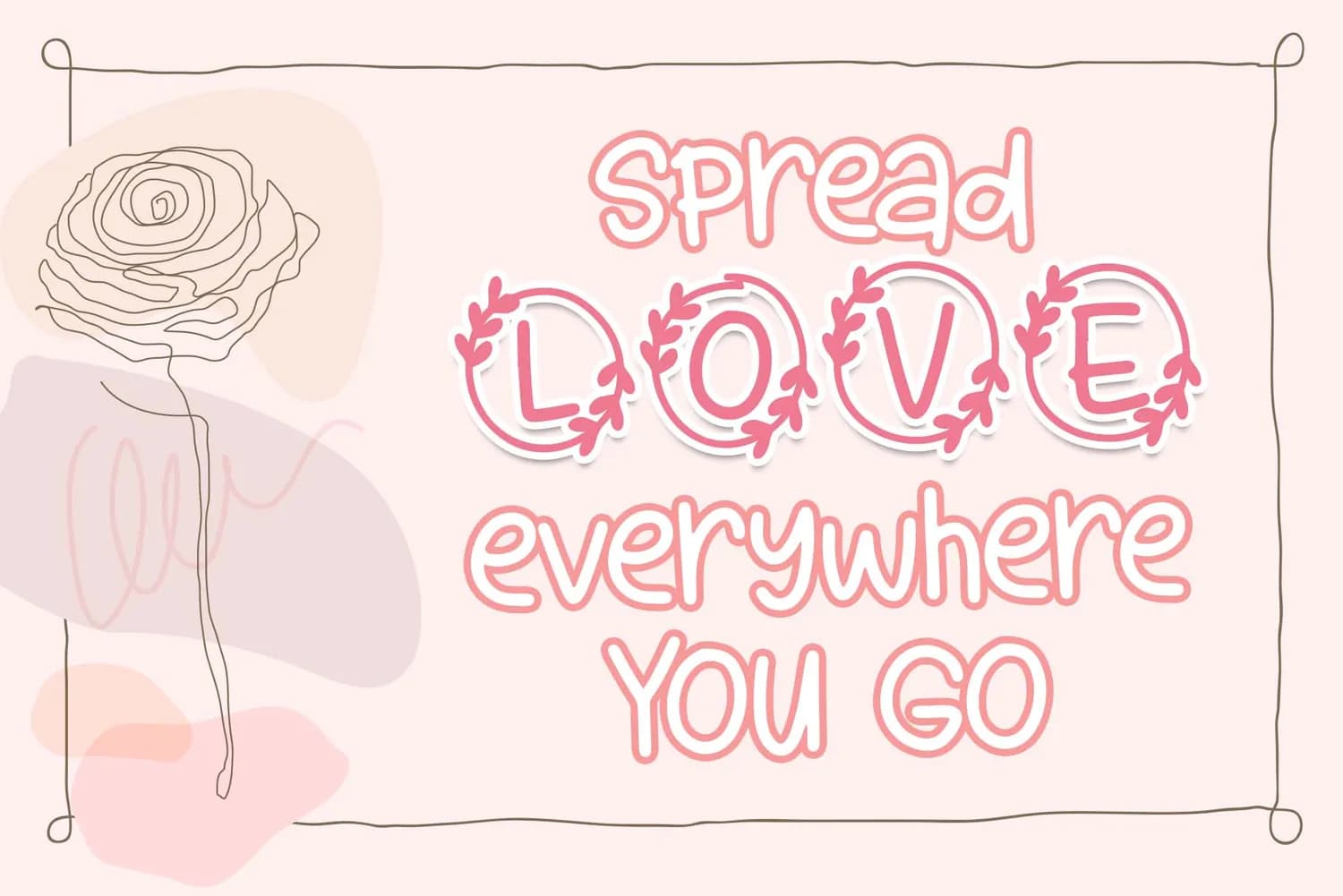 Bubble Heart Monogram