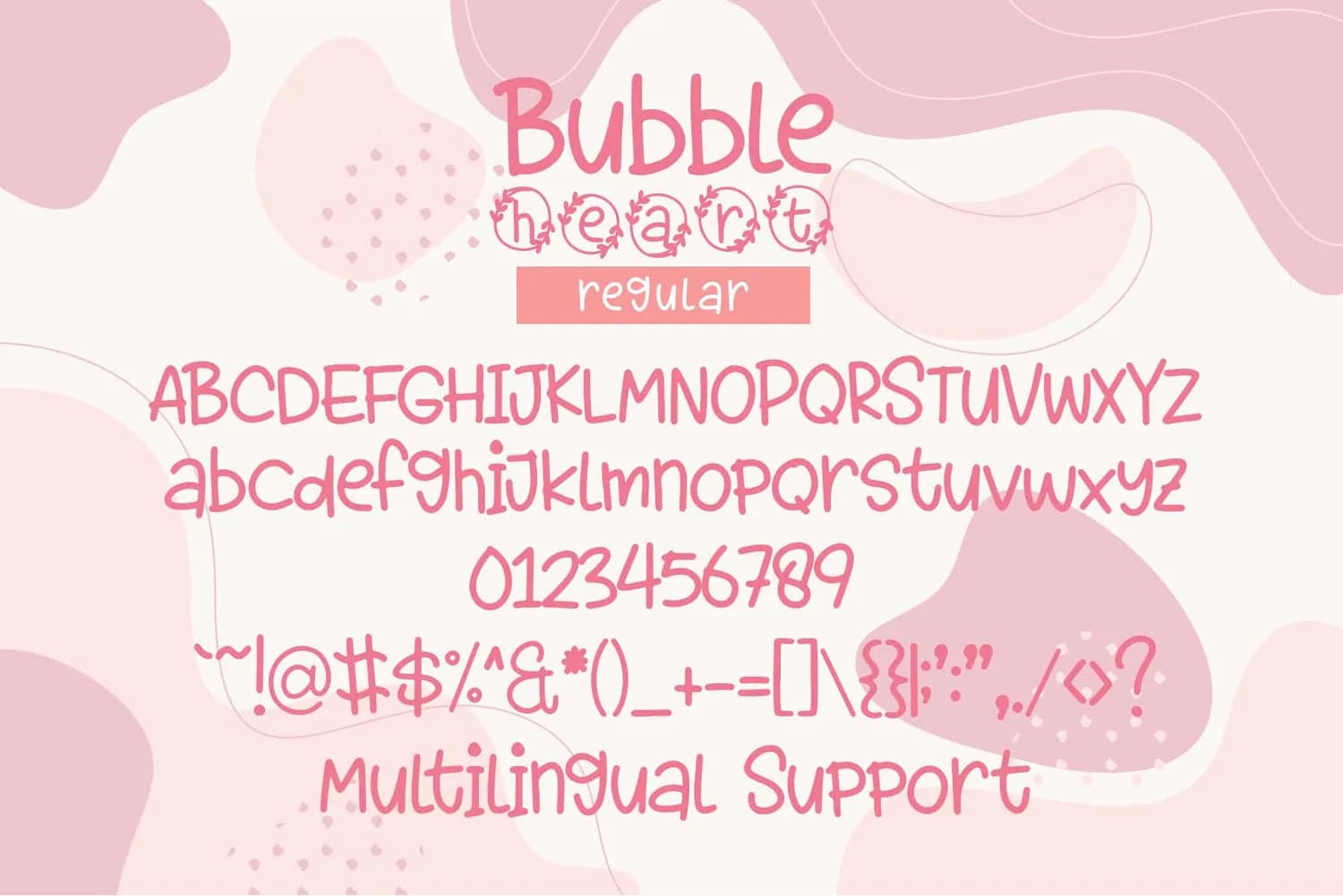Bubble Heart Monogram