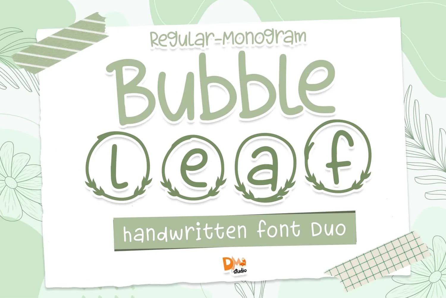 Bubble Leaf Monogram
