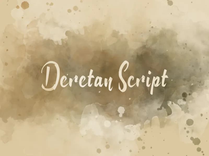 d Deretan Script