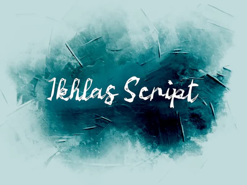 i Ikhlas Script