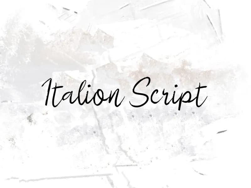 i Italion Script