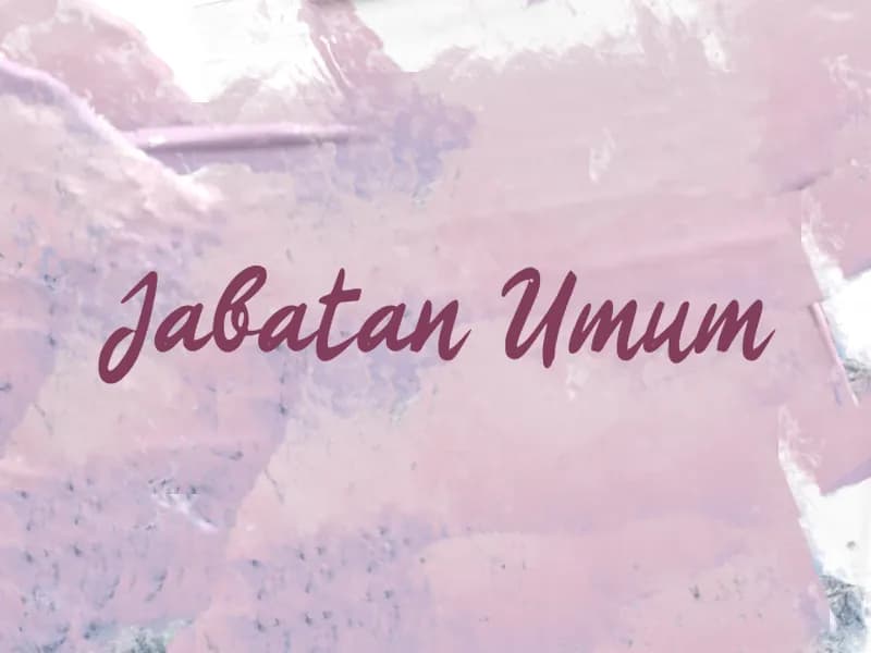 j Jabatan Umum