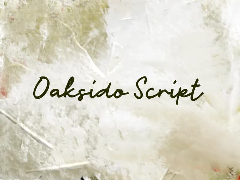 Oaksido Script