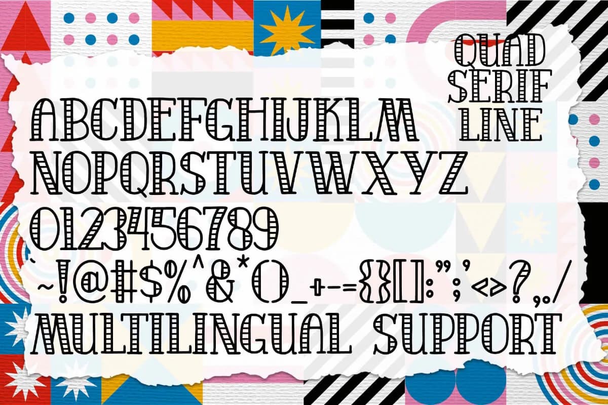 Quad Serif Line