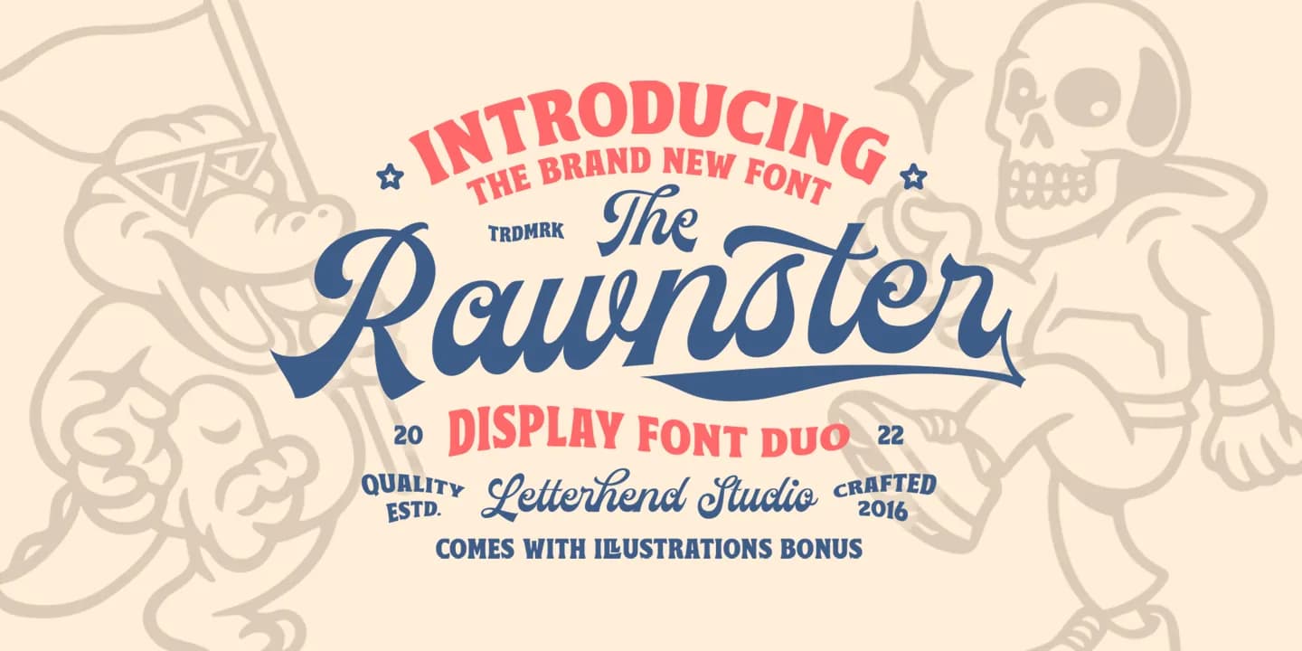 Rawnster Font Duo