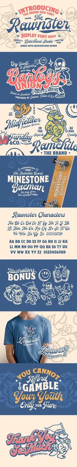 Rawnster Font Duo