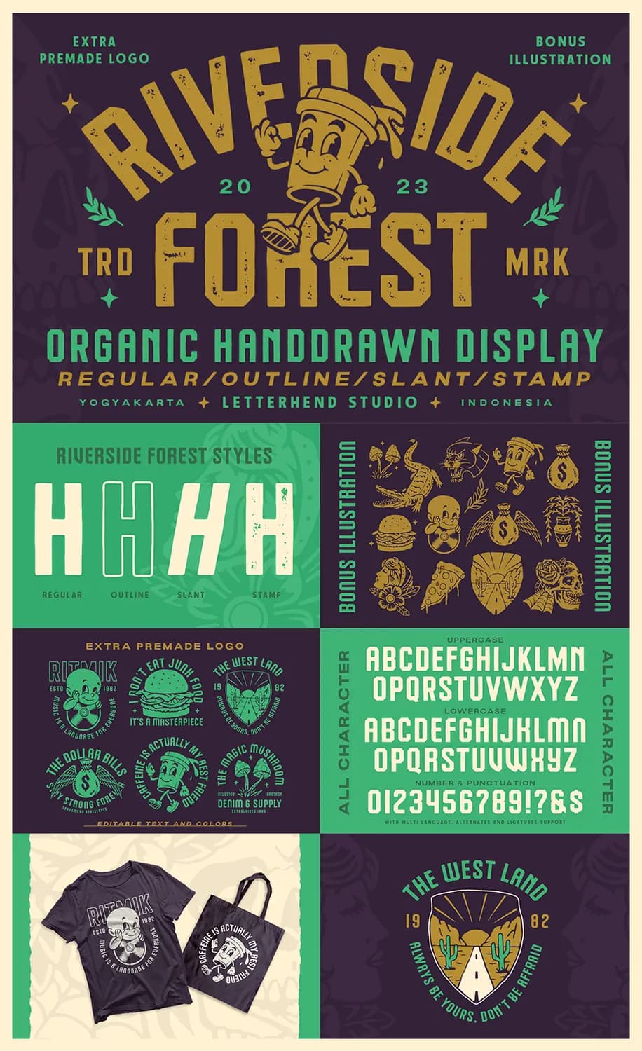 Riverside Forest Stamp