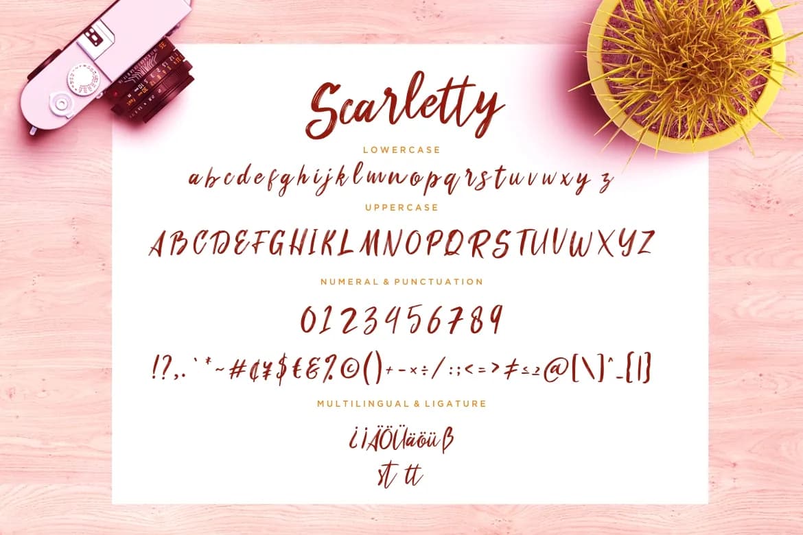 Scarletty Calligraphy Brush