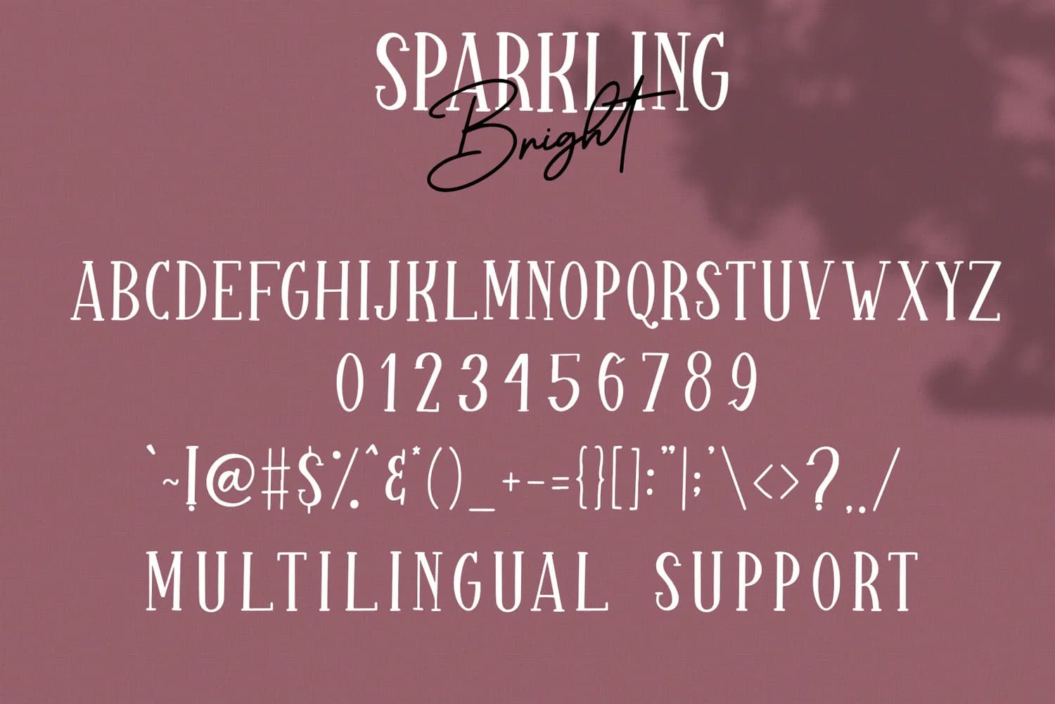 Sparkling Bright Serif