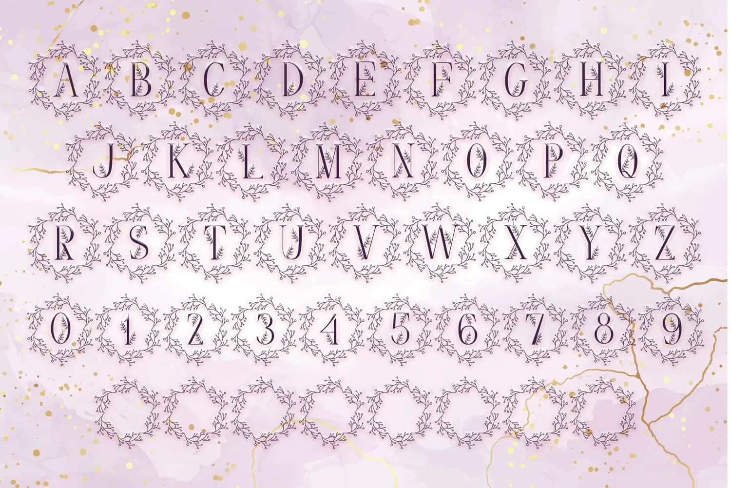 Vine Monogram Wreath