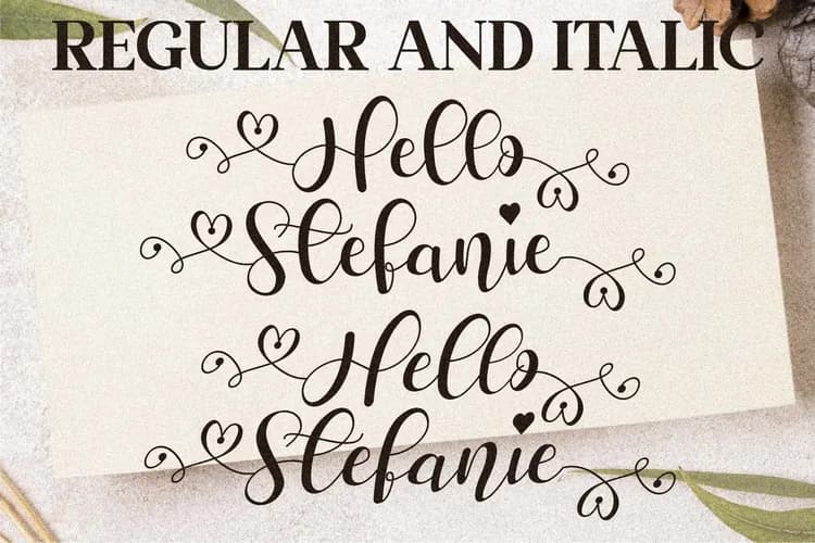 Hello Stefanie