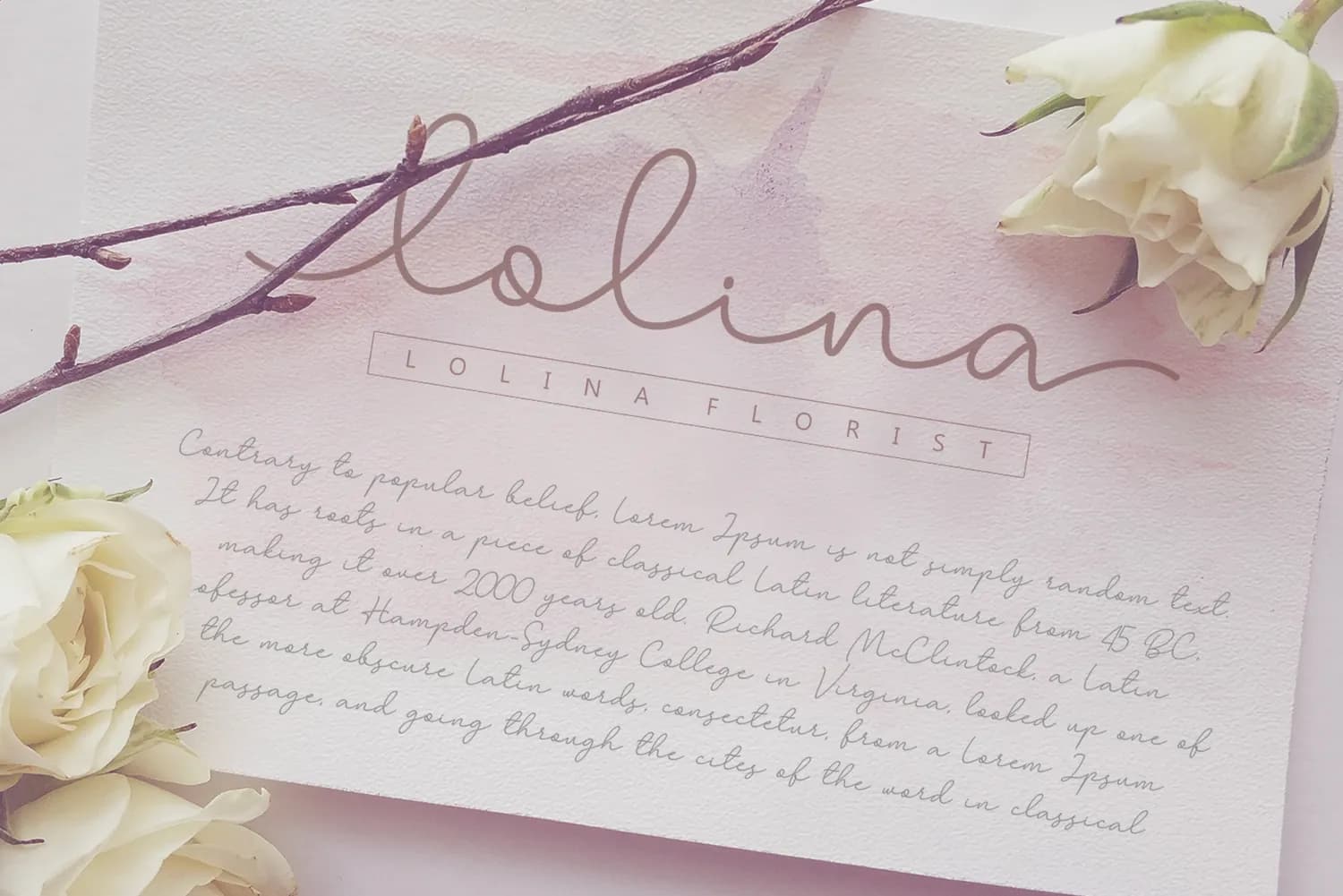 Larianti Monoline Handwritten