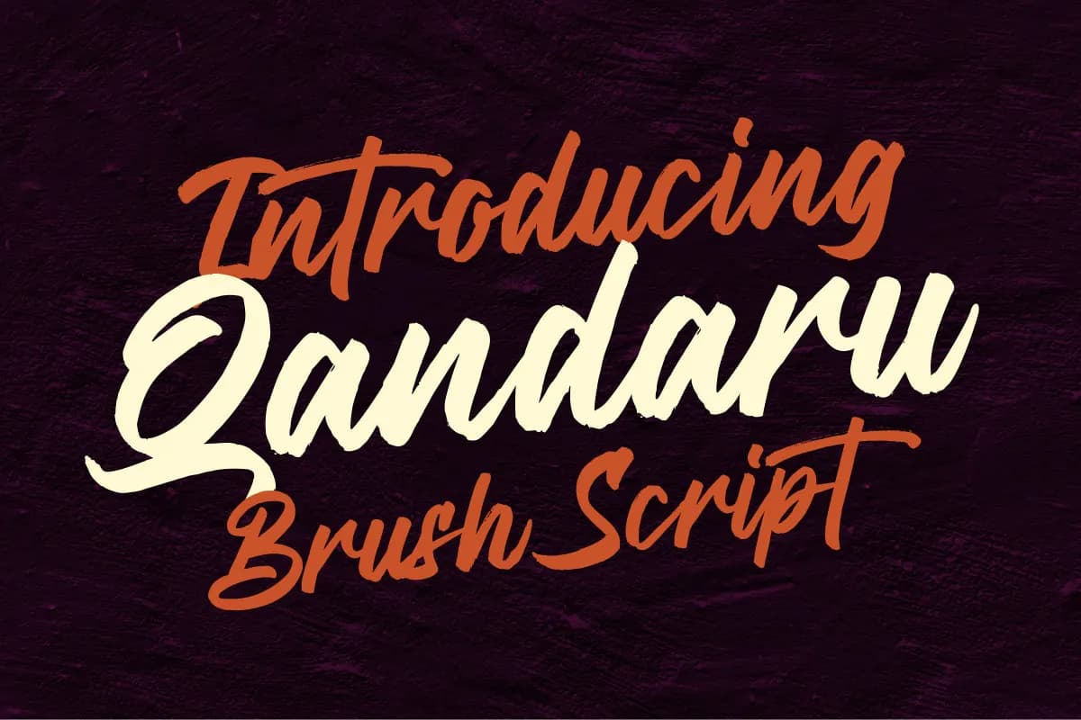 Qandaru Brush Script