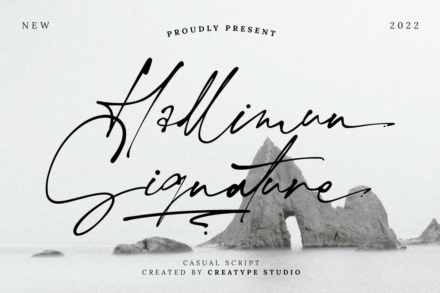 Hallimun Signature Casual Script