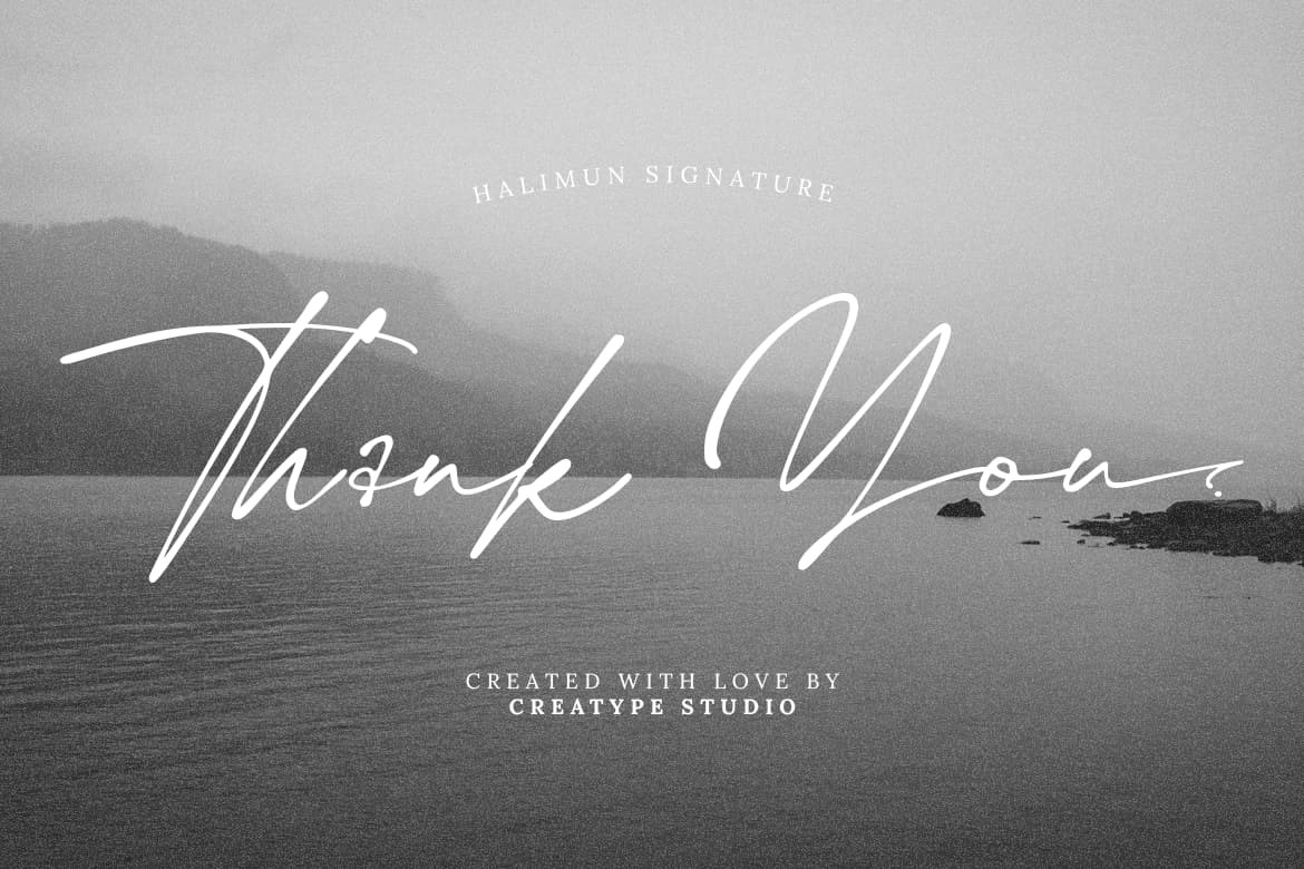 Hallimun Signature Casual Script
